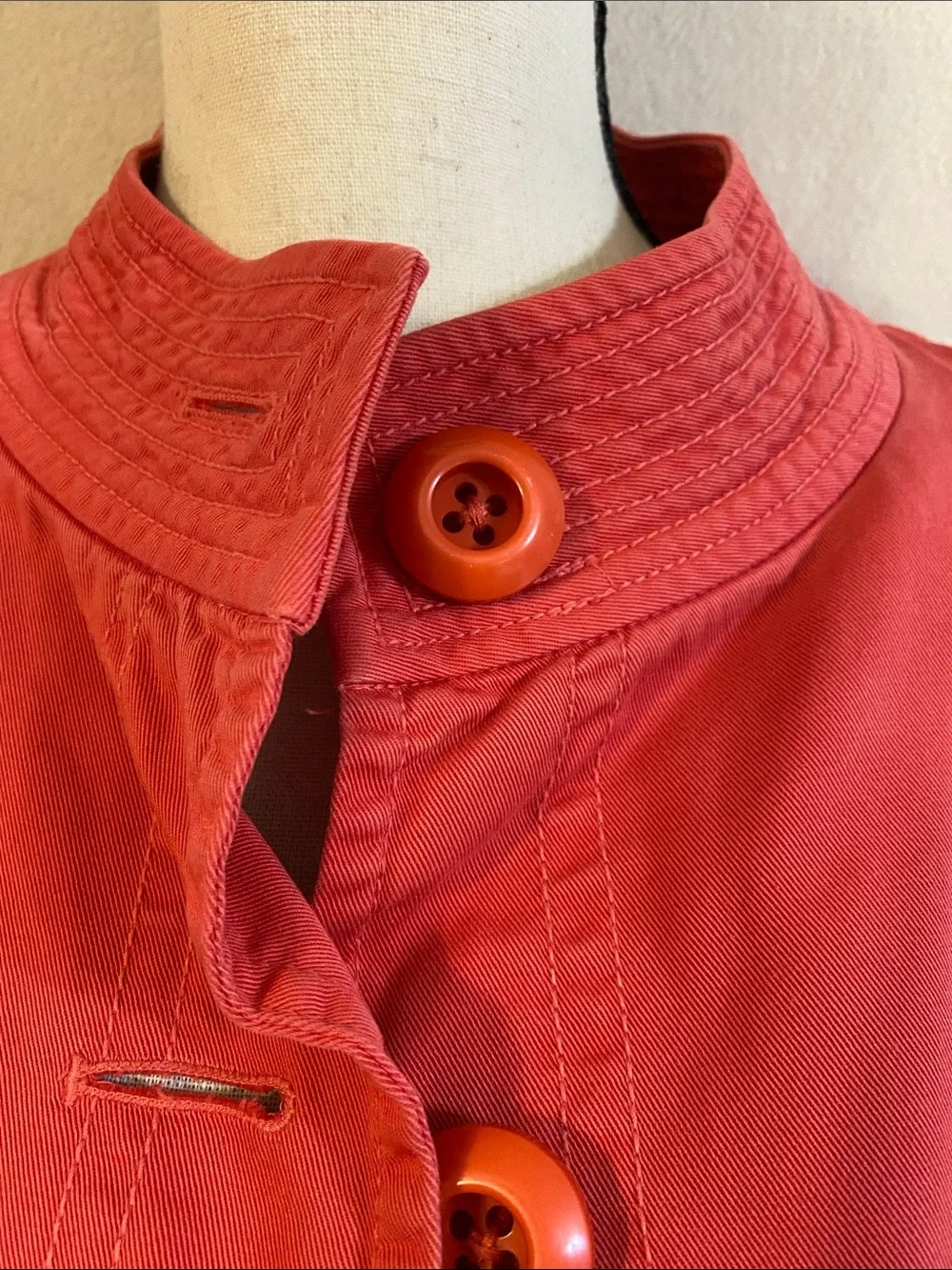 J. Crew strawberry ice pink cotton twill cropped chino Colette jacket